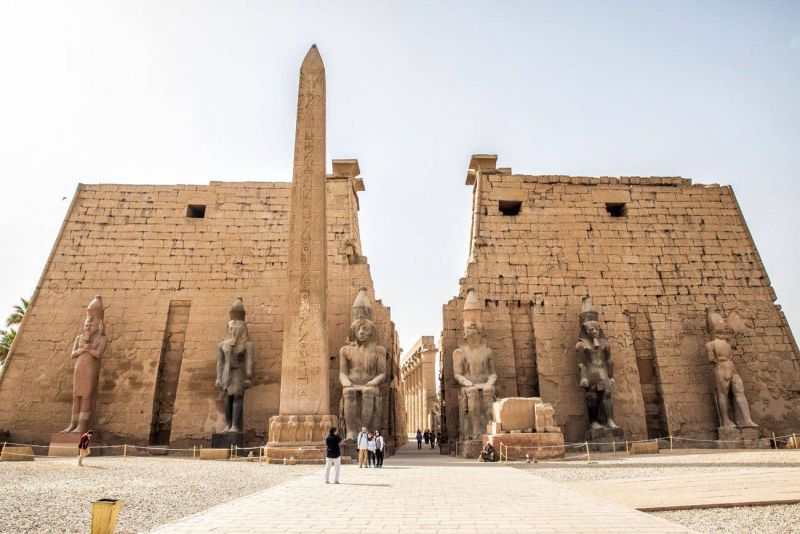 Visiting Luxor Temple illuminated on an 8-Day Classic Nile Cruise